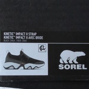 Sorel Black Athletic Shoes Sleek Performance - Size 8.5
